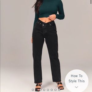 Abercrombie Curve Love High Rise Dad Jeans